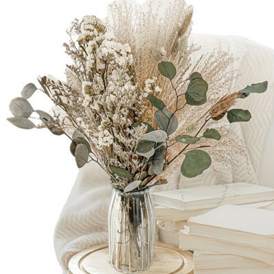 45pcs Artificial Flowers Dried Pampas Decor, Kitchen Island Decorations, Coffee Table Centerpiece Premium Decor, Thanksgiving Christmas Centro(Vase NOT Included)