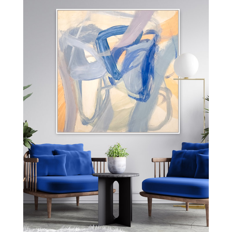 «Mini Provenance 4» par Katie Ré Scheidt, Cadre flottant blanc, H 25,25 po x l 25,25 po