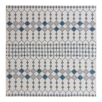 Tapis extérieur ivoire Traliccio