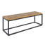 Banc de patio en bois et métal