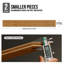 Plancher de bambou massif préfini à rainure et languette, carbonisé (2,86 pi²/boîte) : 40,15 po L x 5,11 po l x 0,6 po E