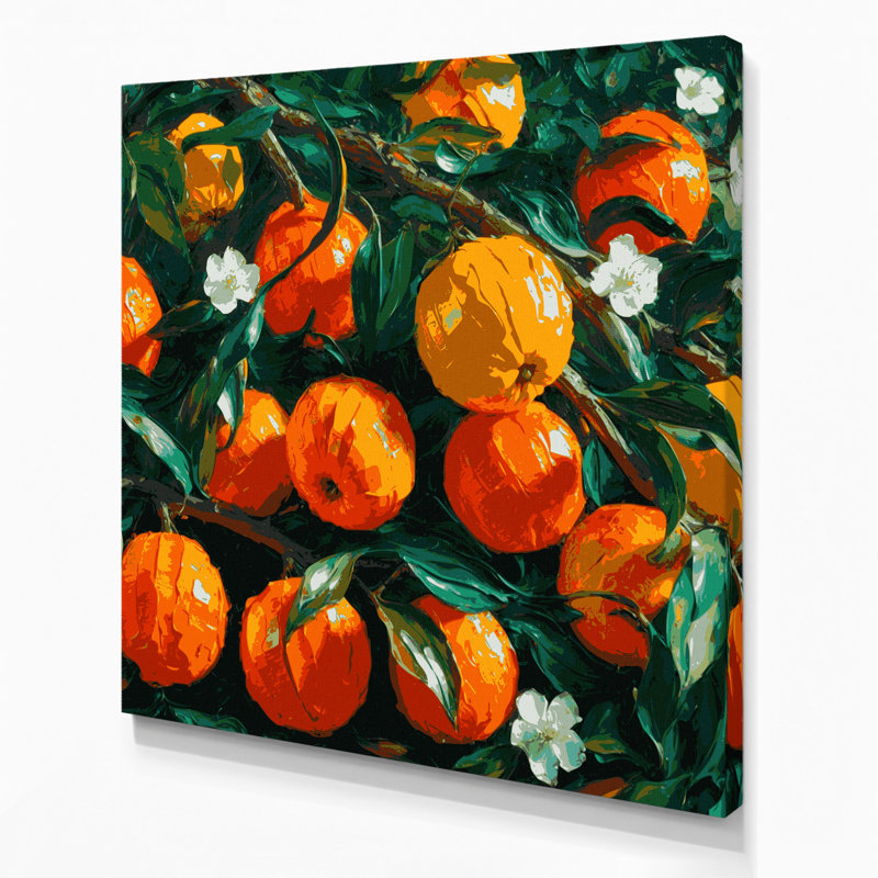 Art mural sur toile Fruit, H 12 po x l 12 po