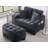 Accent Chair With Storage Semicircular Ottoman-1508179888