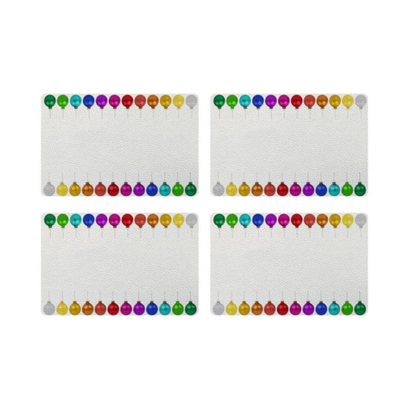 Vegan Leather Retangle Placemats