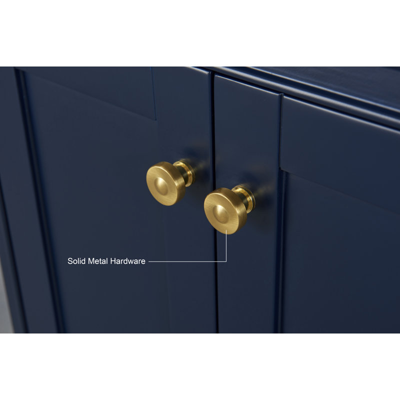 Audrey 72'' W Vanity, Heritage Blue | Brushed Gold