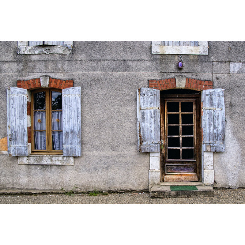 Weathered Doorway VI - Wrapped Canvas Print, 30cm H x 46cm W x 3.8cm D