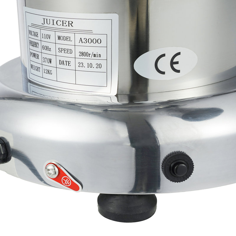 Electric Juicer Stainless Steel Separation of Residue and Juice 370W 110V