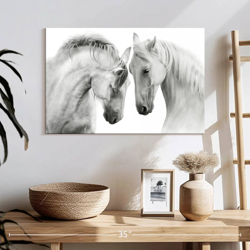 Brampt Horses Courting, H 16 po x l 24 po