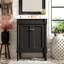 Armoire de salle de bain 24 po avec lavabo, 24 po, moderne et sophistiquée, 2 tiroirs, rangement pratique-1429971104