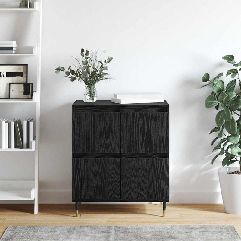 Sideboard 60 X 35 X 70 Cm Engineered Wood, Black