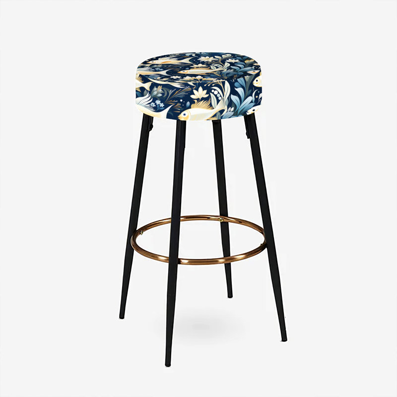 Ensemble de 2 tabourets de bar Coastal Underwater Elegance
