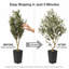 Arbre à fleurs 5,5 pi en olivier artificiel réaliste pour la maison et le bureau-1299611919