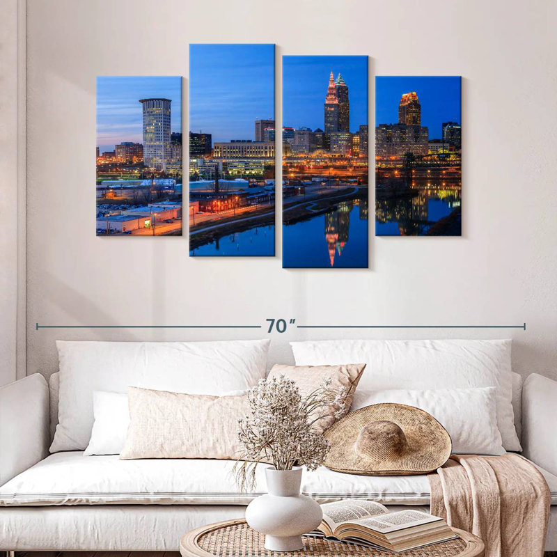 Nicci Cleveland Blue Hour, H 32 po x l 52 po