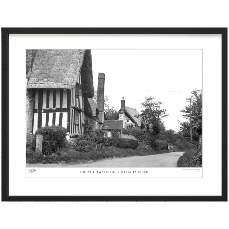 Great Comberton, Cottages C1960 by Francis Frith - Single Picture Frame Print, 40cm H x 50cm W x 2.3cm D