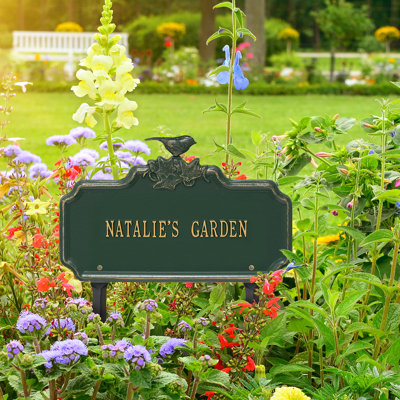 Chickadee Ivy 1-Line Personalized Garden Sign