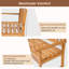 Aabia Solid Wood Acacia Outdoor Bench