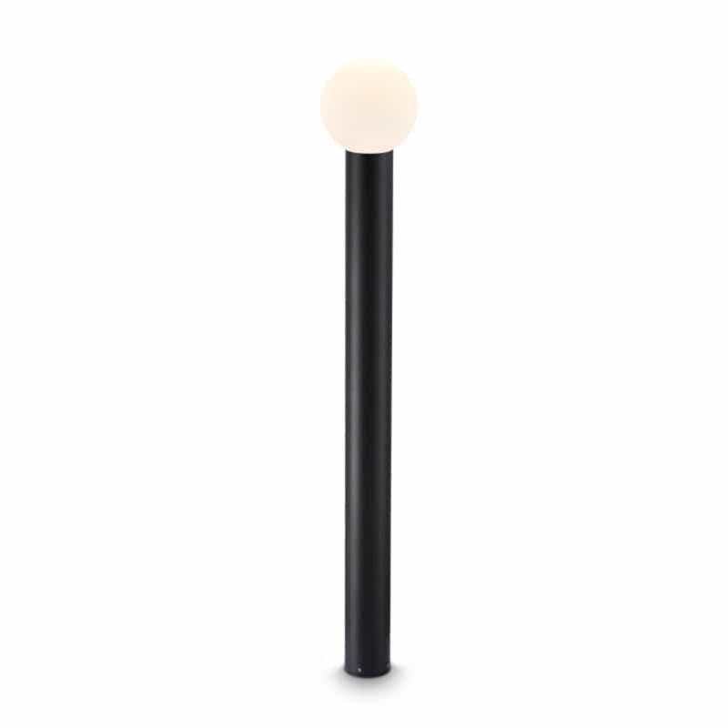 UltraBeam 6 Watt Black Illuminated Outdoor Bollard Light - IP65 Waterproof Pathway Post Light, 82cm H x 12.5cm W x 12.5cm D