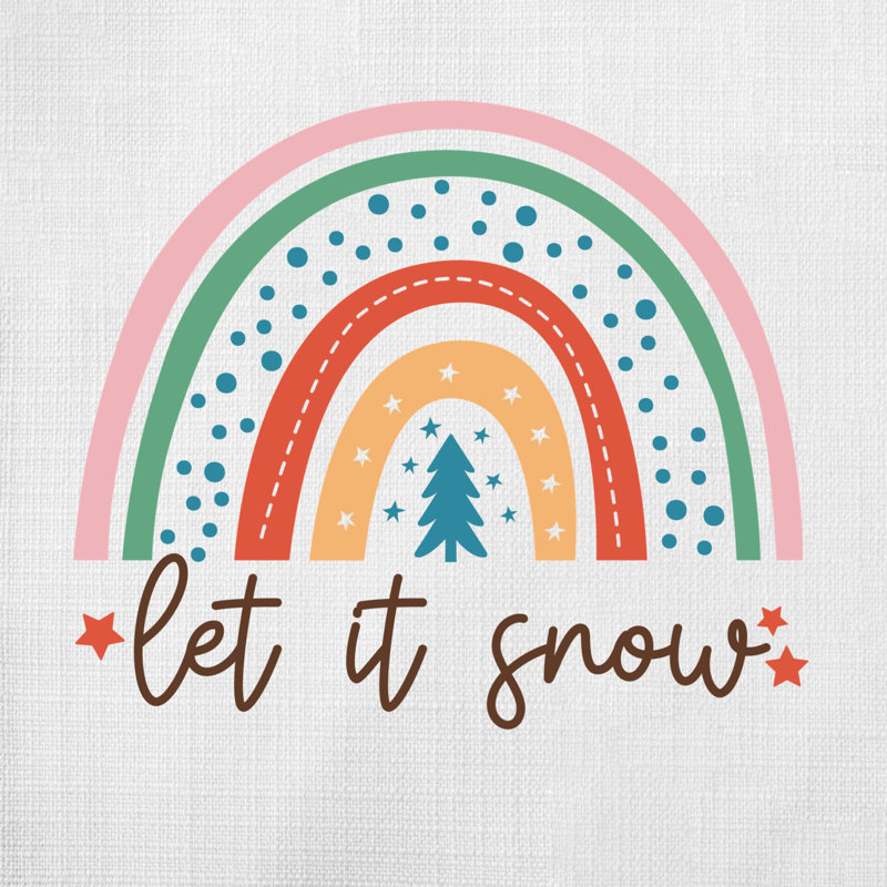 Coussin ChristmasRainbow-04, 20 po x 20 po