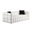 Canapé 3 places luxueux Marshmallow Boucle en blanc, conçu pour un confort ultime et une esthétique moderne