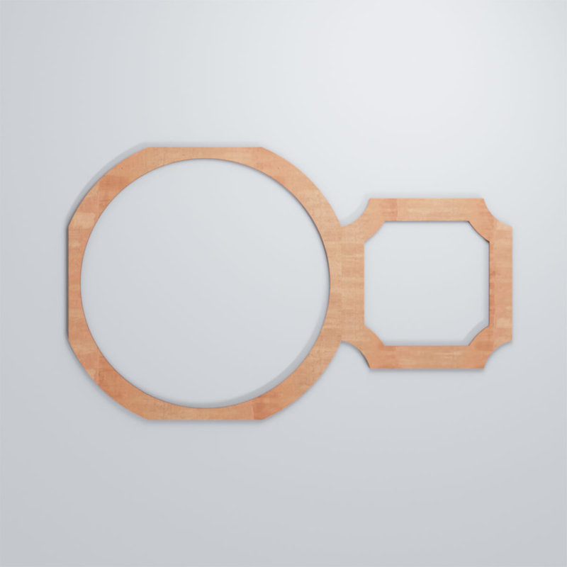 Panneaux muraux décoratifs en bois, Cerise, H 11 3/8 po x l 18 1/2 po x P 1/4 po