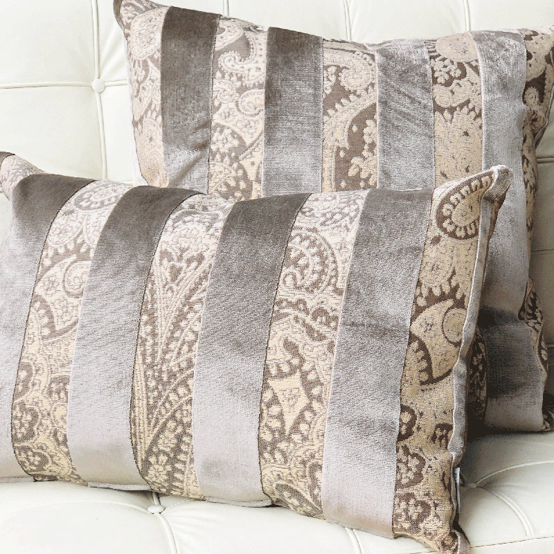 Coussin lombaire rayé 