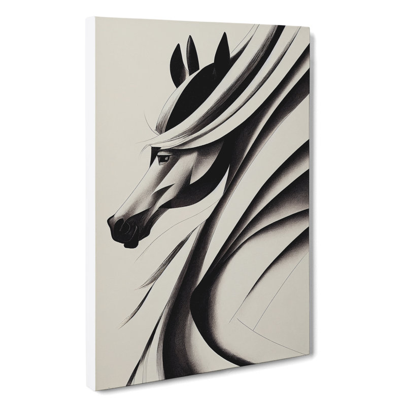 Artful Horse - Wrapped Canvas, 76cm H x 50cm W x 3cm D