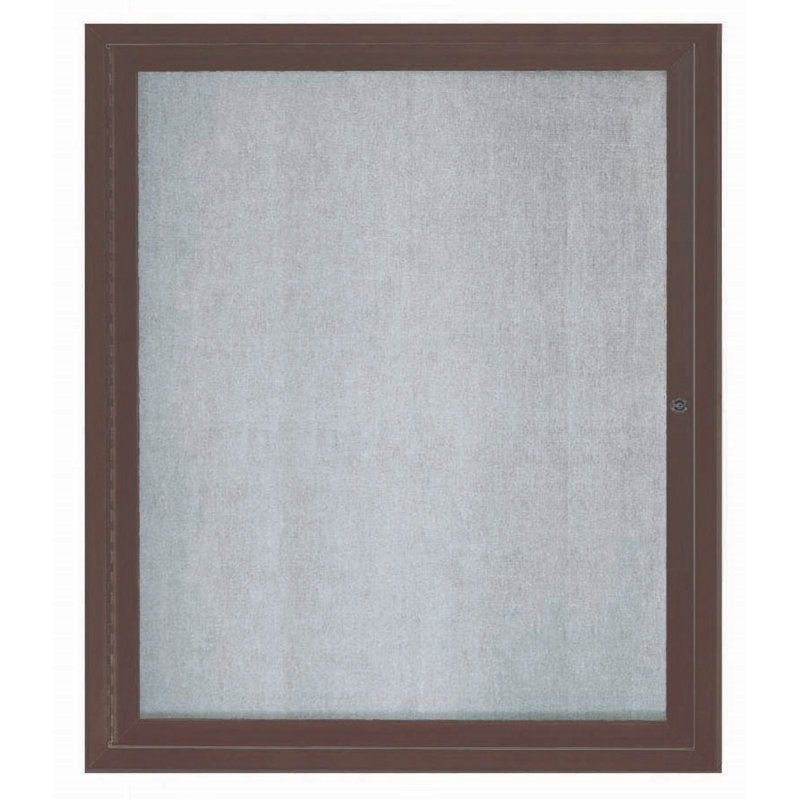 Tableau d'affichage mural extérieur pour l'extérieur, Aluminium anodisé bronze, Un, H 36 po x l 30 po