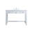 Hudson 48'' Single Bathroom Vanity with Engineered Marble Top-93548943