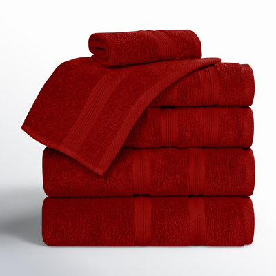 6-Piece Quick-Dry Cotton Towel Set
