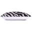 Coussin en velours fait à la main avec insert - ikat abstrait noir et blanc, 16 x 24 po
