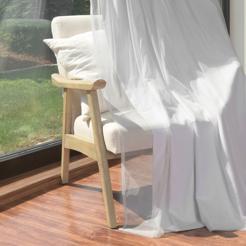 Paire de rideaux occultant en polyester Fortson Max, 52 po x 84 po, Blanc
