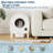 WiFi-Controlled Self-Cleaning Litter Box, Odor-Control System & Large Waste Bin for Multiple Cats