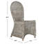 Chaise d'appoint en blanc délavé