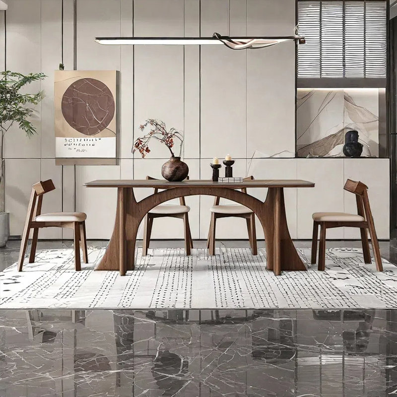 Combinaison simple de table et de chaise pour la maison, H 29,52 po x L 78,74 po x l 35,43 po