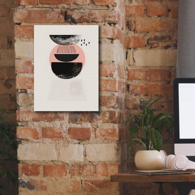 Art mural sur toile Wrought Studio ™ «Abstract Minimalist Shapes No 8» par Andreas Magnusson
