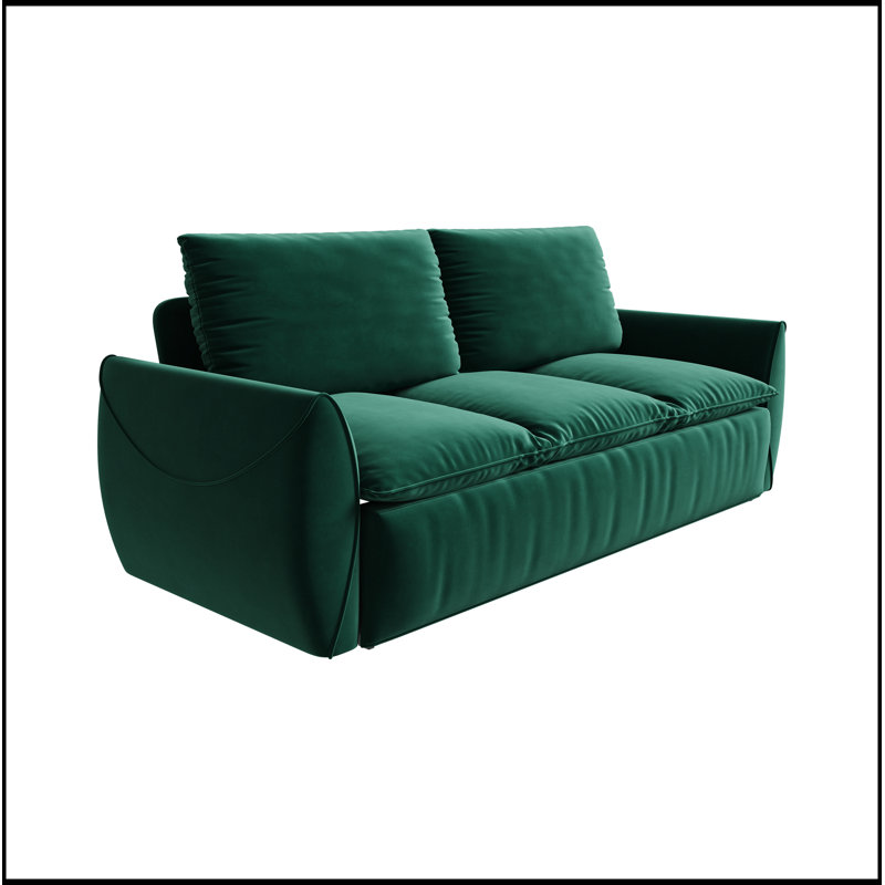 Canapé-lit convertible polyvalent avec coussins haut de gamme et design élégant