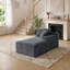 Canapé moderne à deux places sans accoudoirs, au sol rasant et au design modulaire compact-1277219547