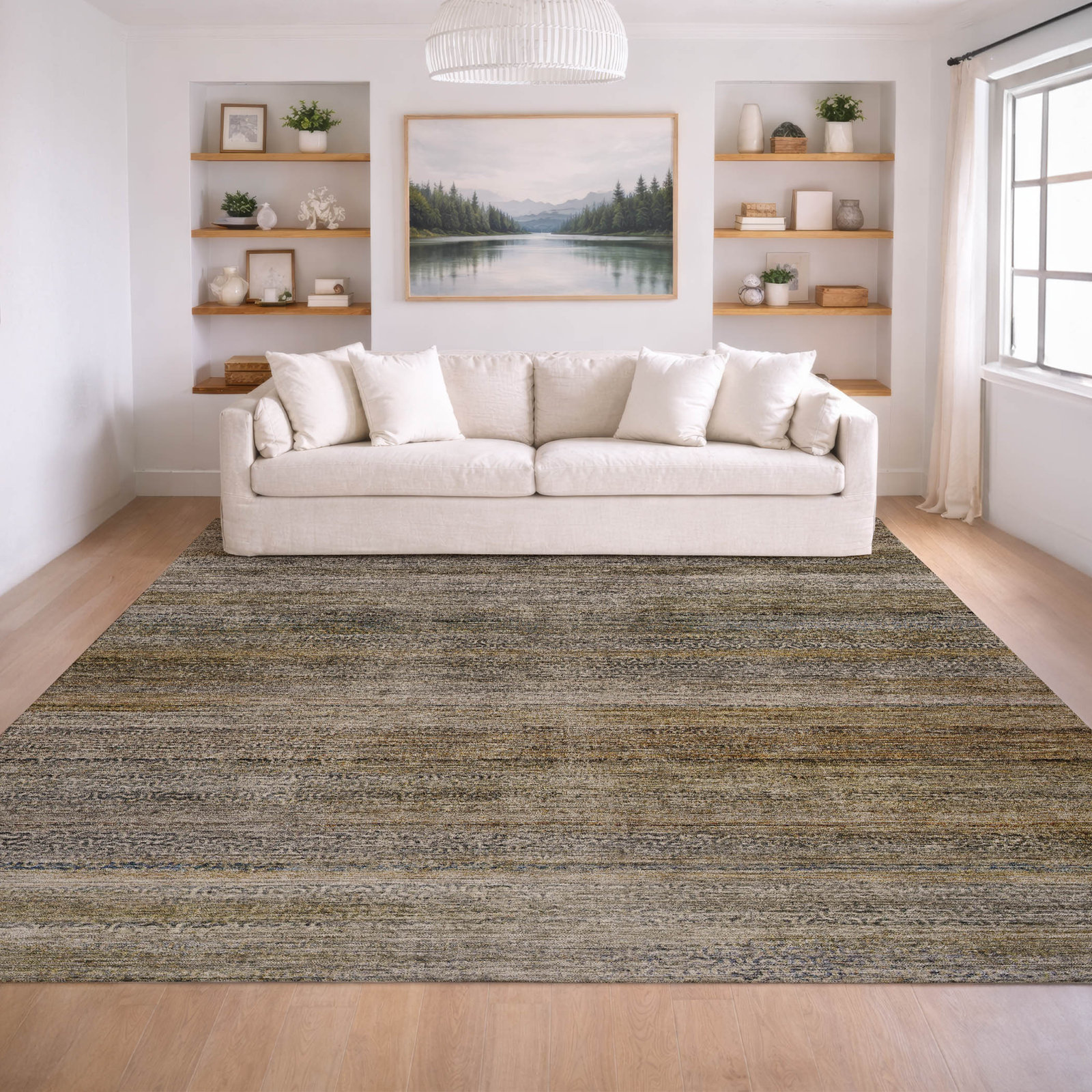 Rug, Taupe, 6'6" x 9'6"