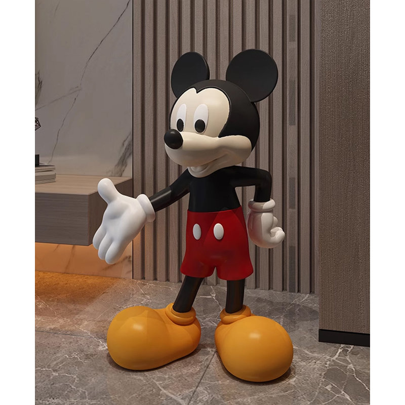 Créations de sculpture créatives en résine Mickey
