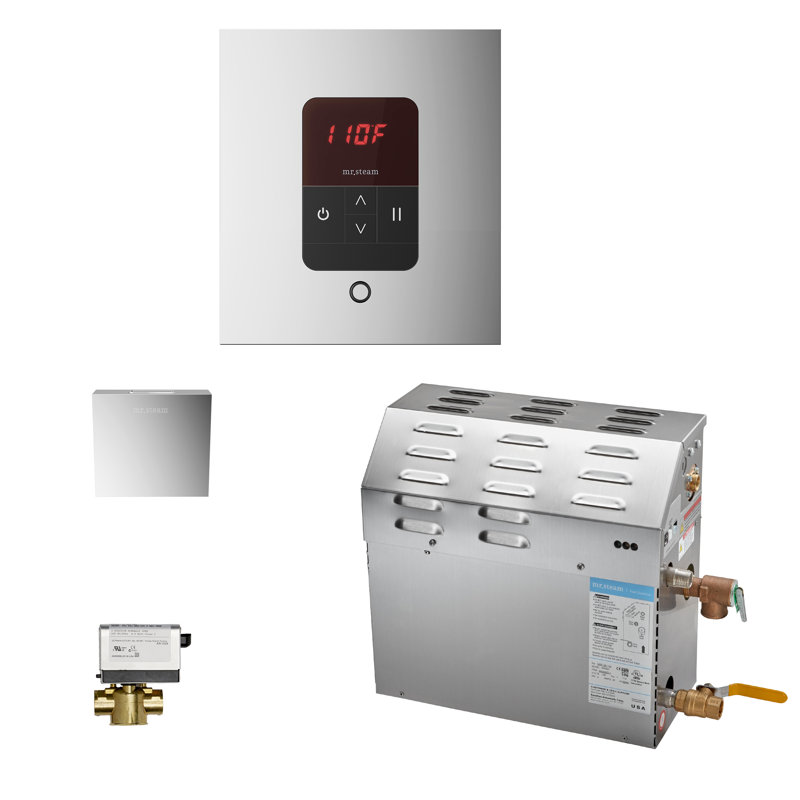 Ensemble de générateur de vapeur 9 kW, Chrome poli