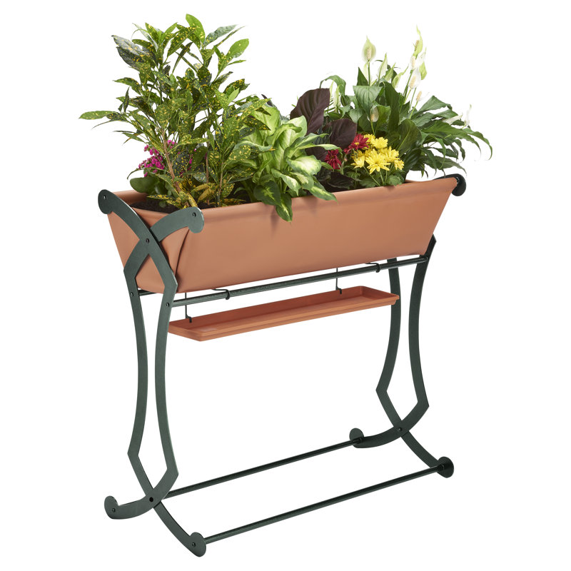 Hearth Craft Victorian Elevated Planter, Verde Green