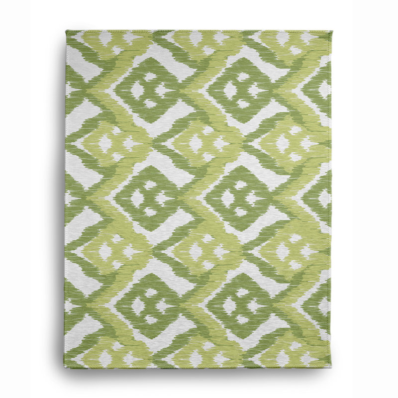 Chenille Ikat Indoor Rug, Rectangle 8' x 10'