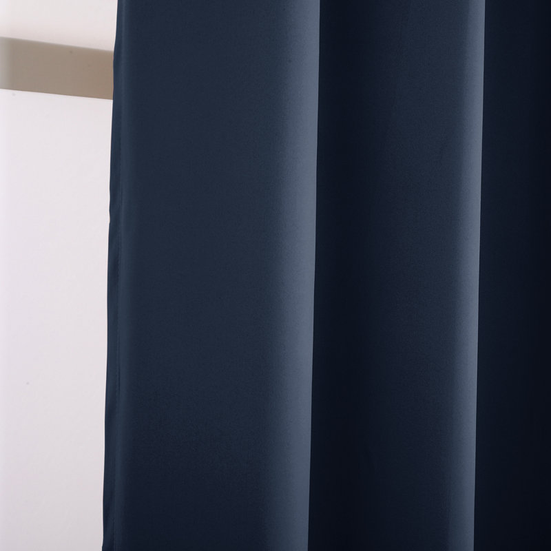 Ranheid Blackout Curtain Pair, Cobalt, 46cm Width x 160cm Drop