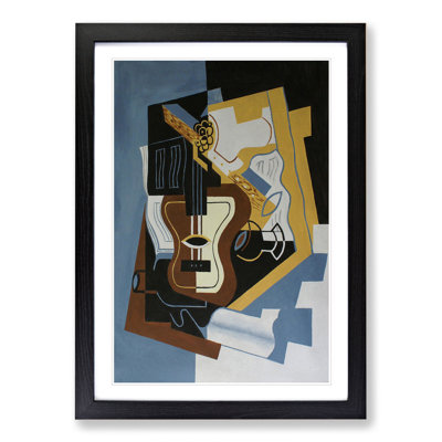 Guitar with Clarinet by Juan Gris - Picture Frame Painting