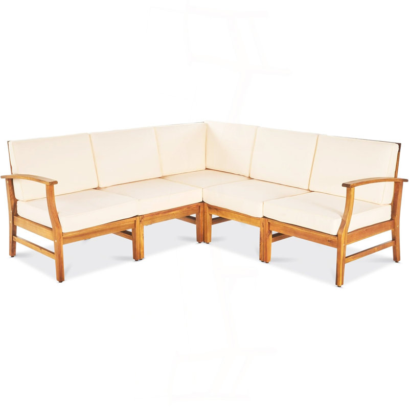 5-Pcs Sofa Set,Cream, Cream
