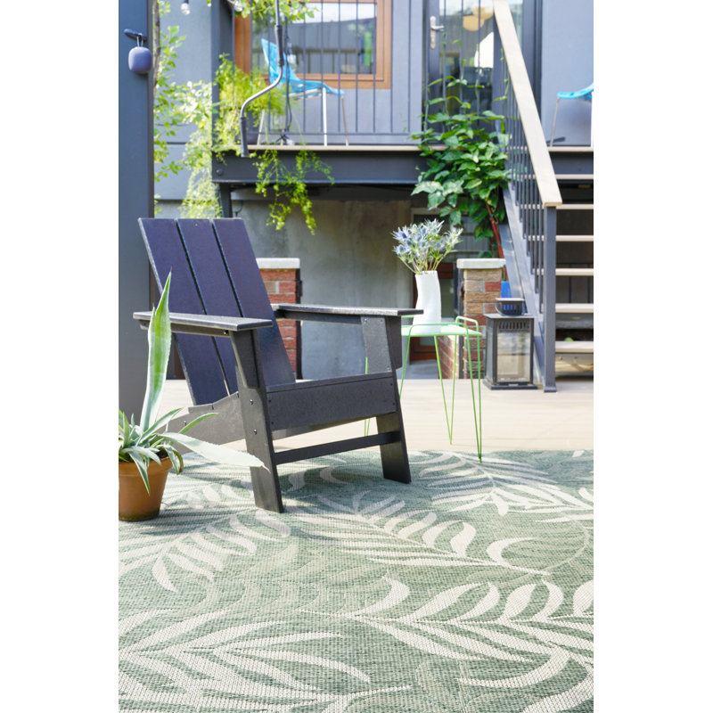 Taifa Floral Indoor / Outdoor Rug, Rectangle 5' x 7'
