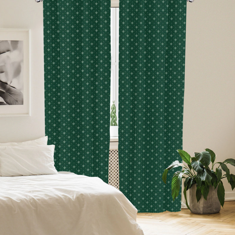 Room Darkening Sliding Panel Pair, 28" x 84", Green