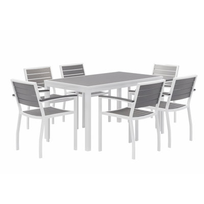 Eveleen Set 32" L Square Plastic/Acrylic Breakroom Table