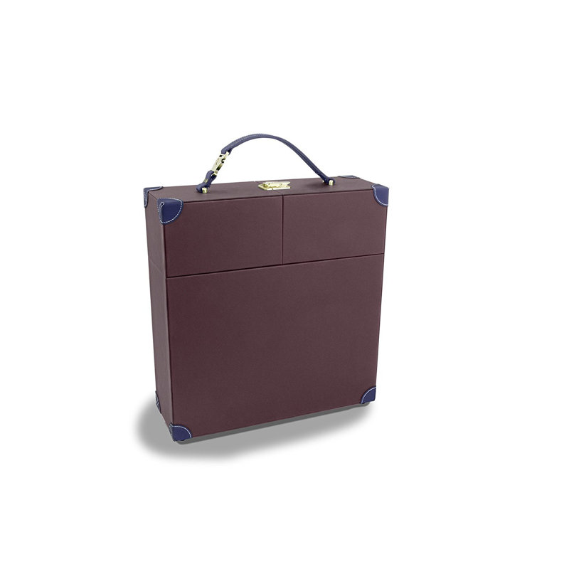3 Bottle Wine and Champagne Cooler Carrier, Brown