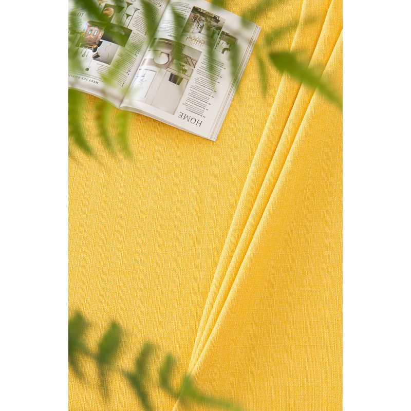Gimena Fall Rectangle Stain Resistant Tablecloth, 70" L x 55" W, Light Yellow